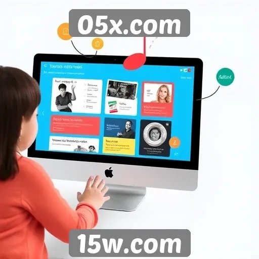 Recursos interativos do site 05x.com